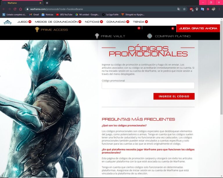 Códigos promocionales de Warframe – Glifos y artículos gratuitos ...
