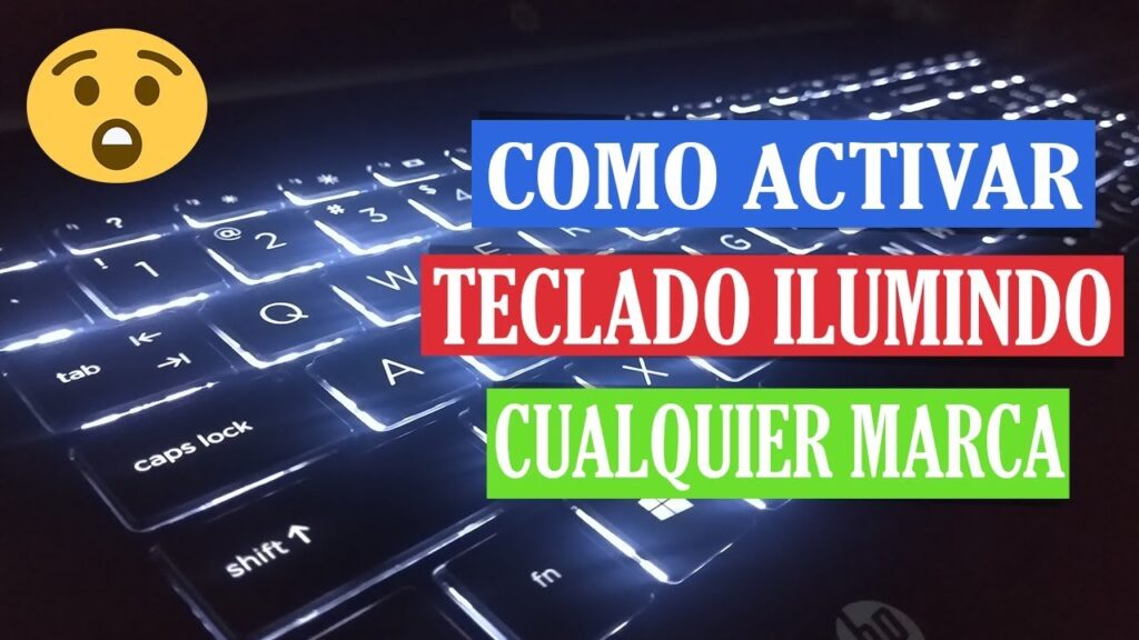 como activar la luz del teclado de mi laptop hp