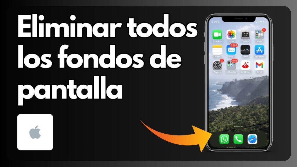 como borrar fondos de pantalla en iphone 8 plus