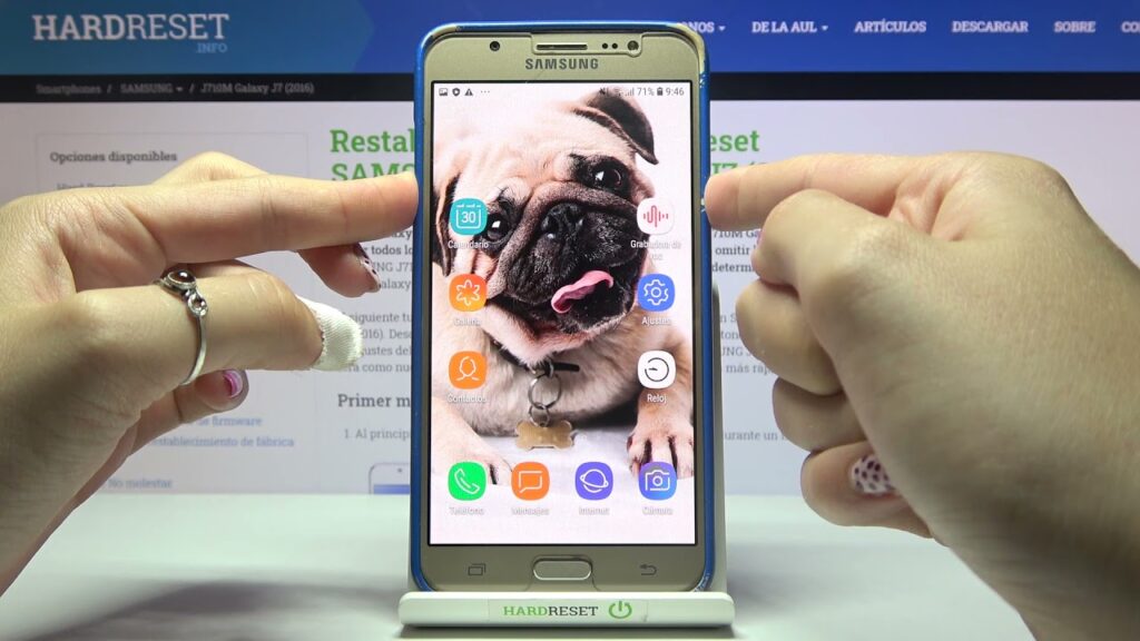 como capturar la pantalla en j7 2016