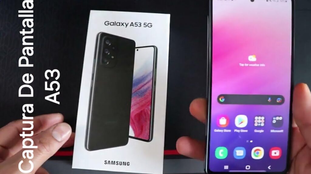 como capturar pantalla en samsung galaxy a53 5g