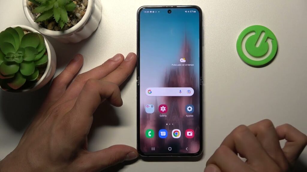 como capturar pantalla en z flip 4