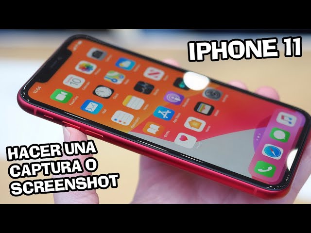 como capturar pantalla iphone 11