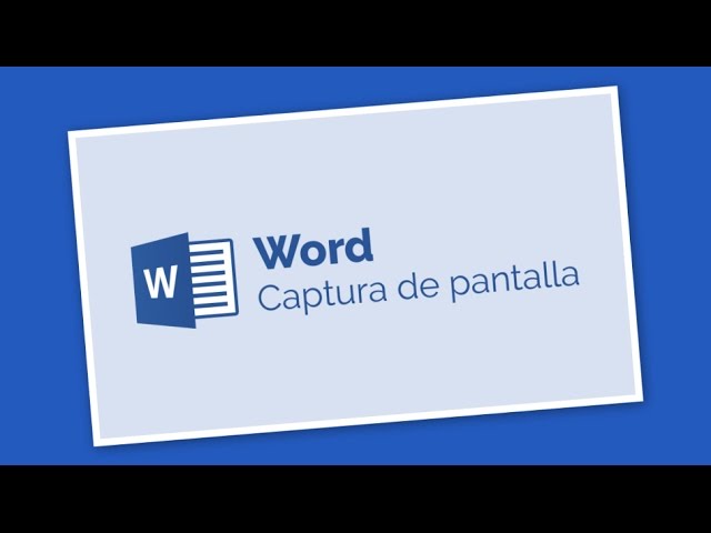 como capturar pantalla word