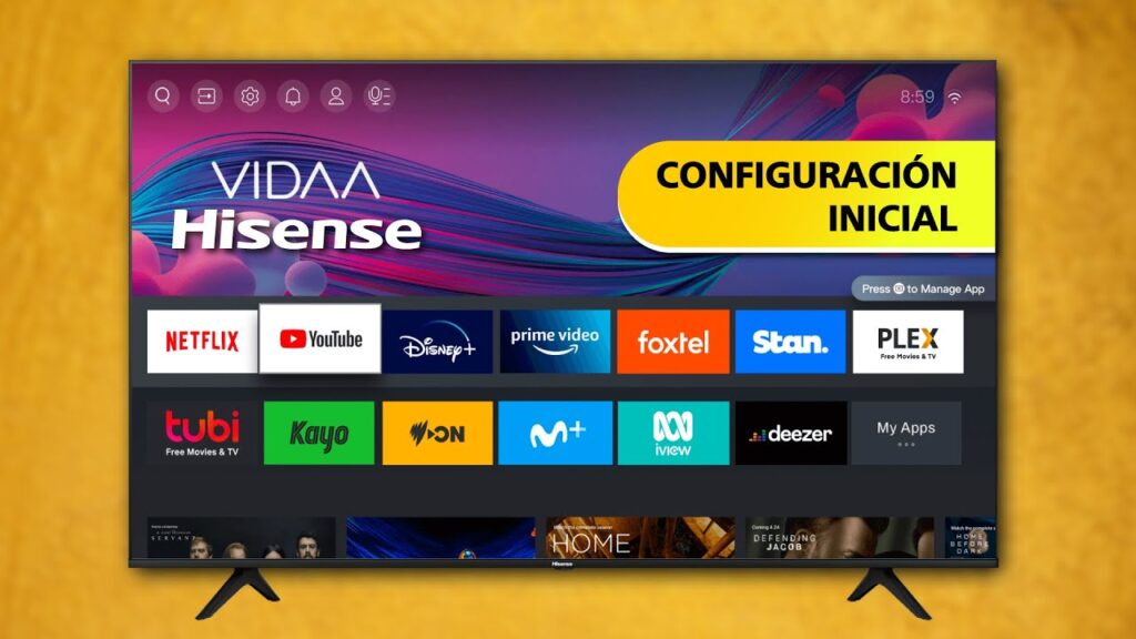 como configurar pantalla hisense