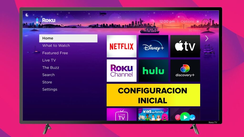 como configurar una pantalla roku tv