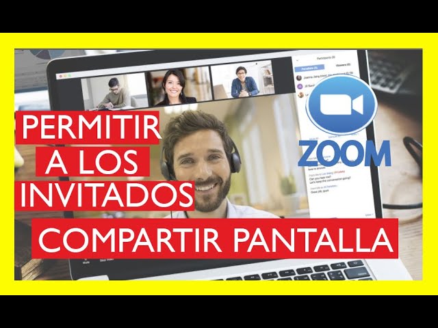 como dejar compartir pantalla en zoom a los participantes