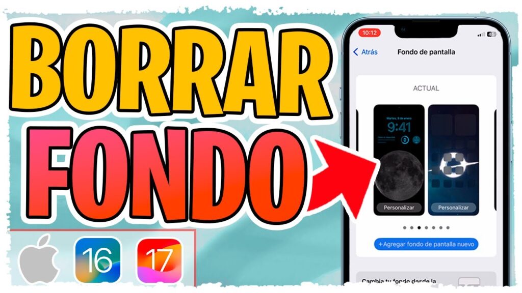 como eliminar fondos de pantalla en ios 16