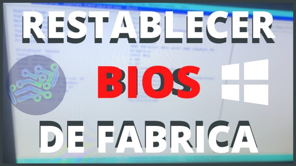 como formatear bios laptop