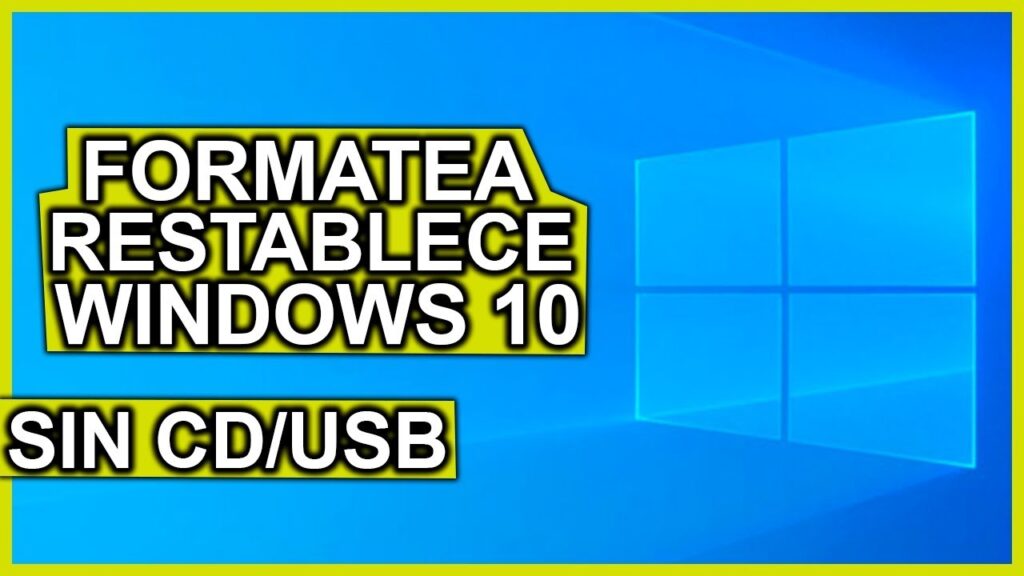 como formatear laptop sin cd ni usb