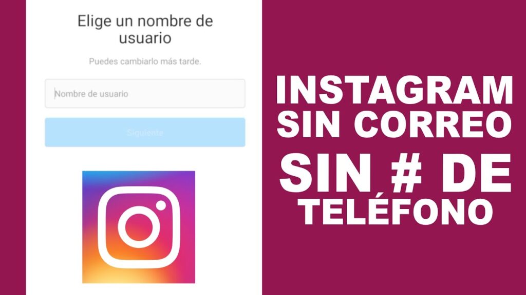 como hacer un instagram sin número de teléfono
