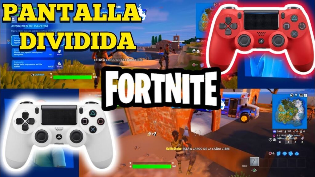 como jugar fortnite en pantalla dividida ps4 2024