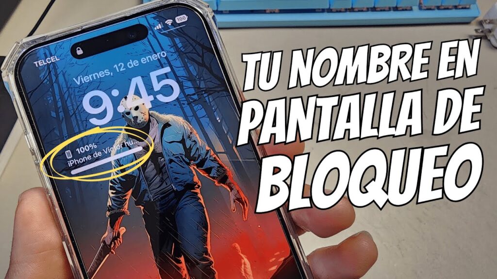 como poner mi nombre en la pantalla de bloqueo