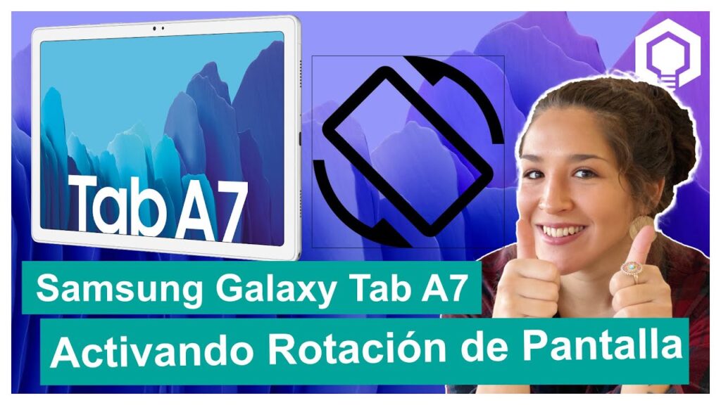 como poner pantalla vertical en tablet samsung