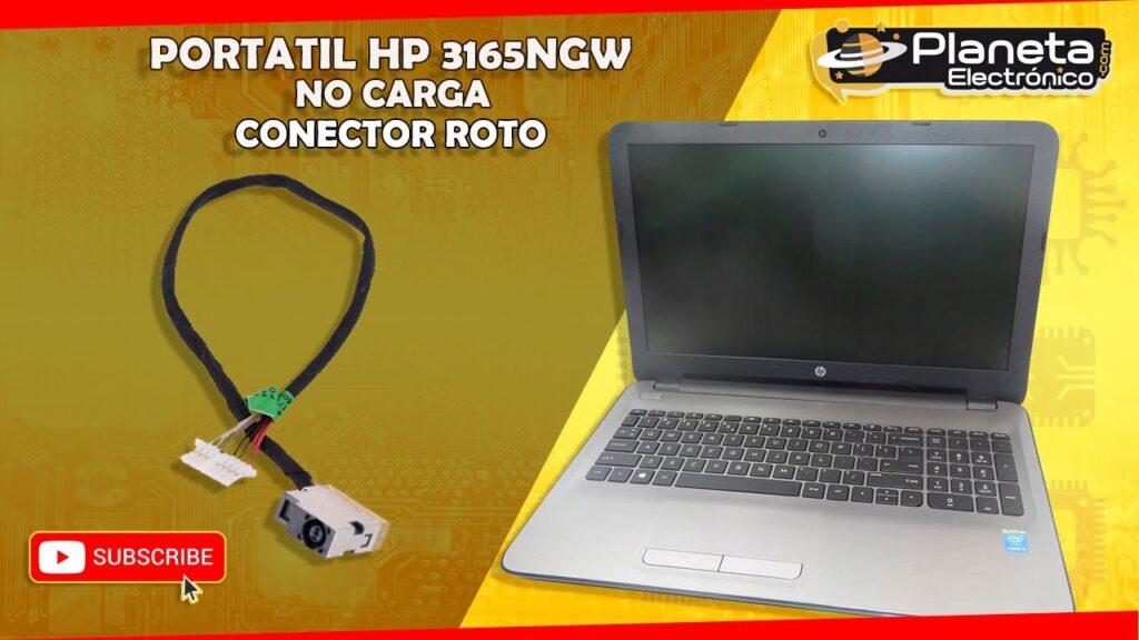 como reparar el pin de carga de una laptop hp