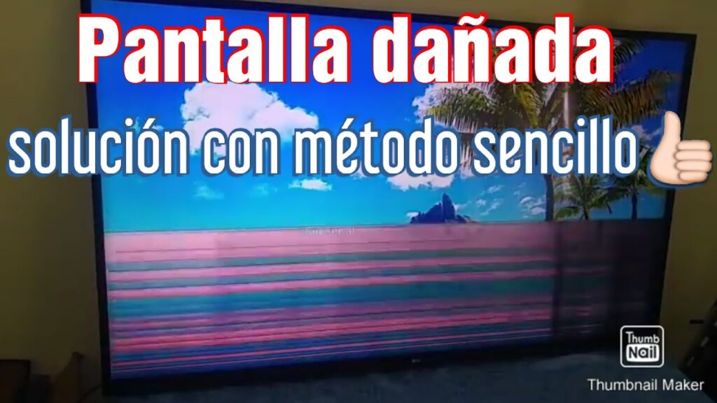 como reparar una pantalla led con rayas horizontales