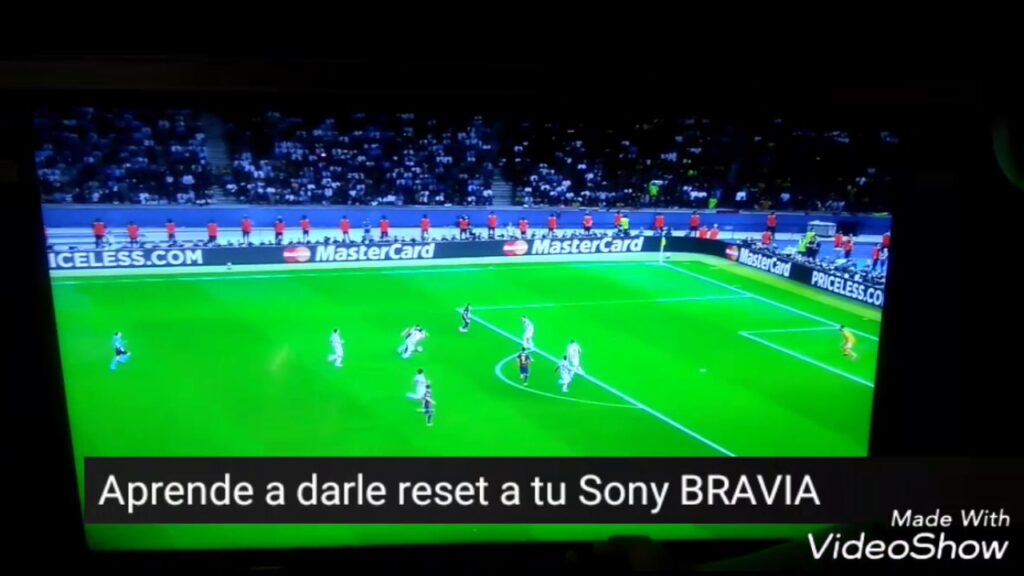 como resetear pantalla sony bravia