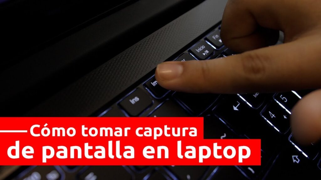 como tomar cap en laptop