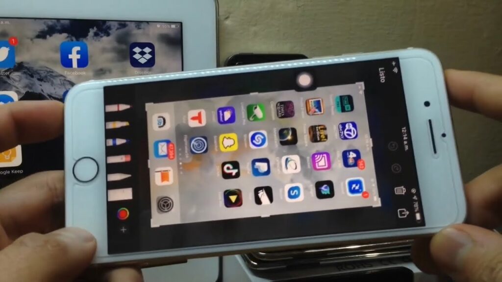 como tomar captura de pantalla en iphone 8 sin botones