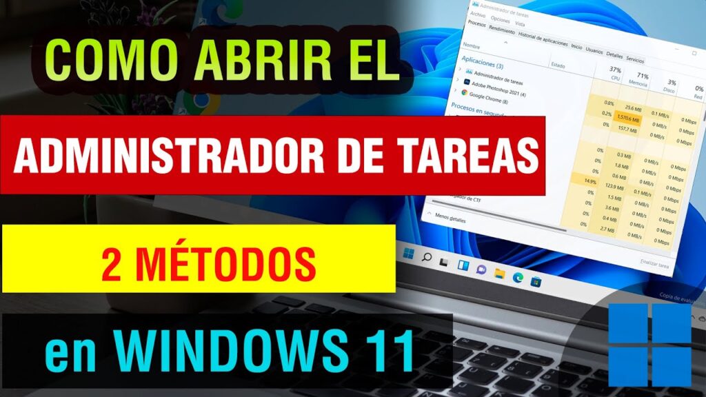 como ver administrador de tareas laptop