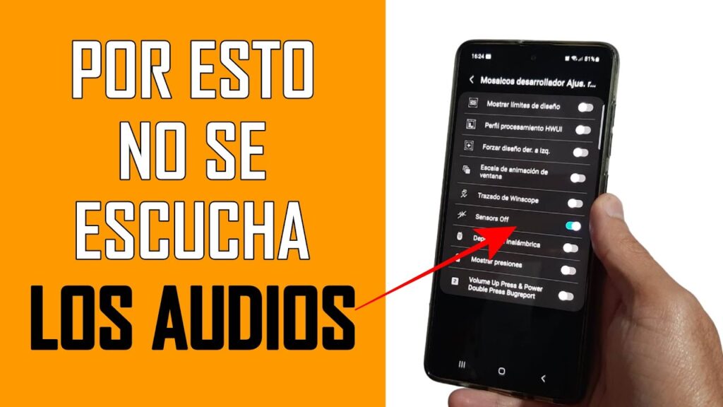 cuando escucho audios de whatsapp se pone la pantalla negra