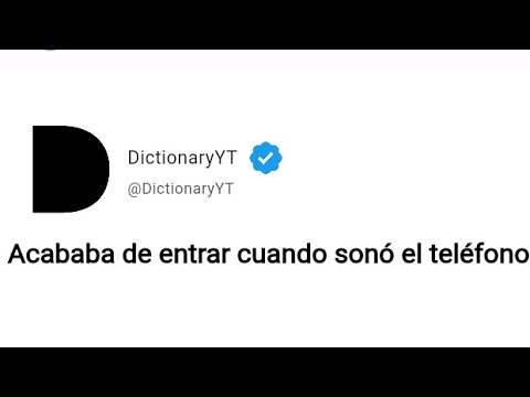 cuando sonó el teléfono en ingles