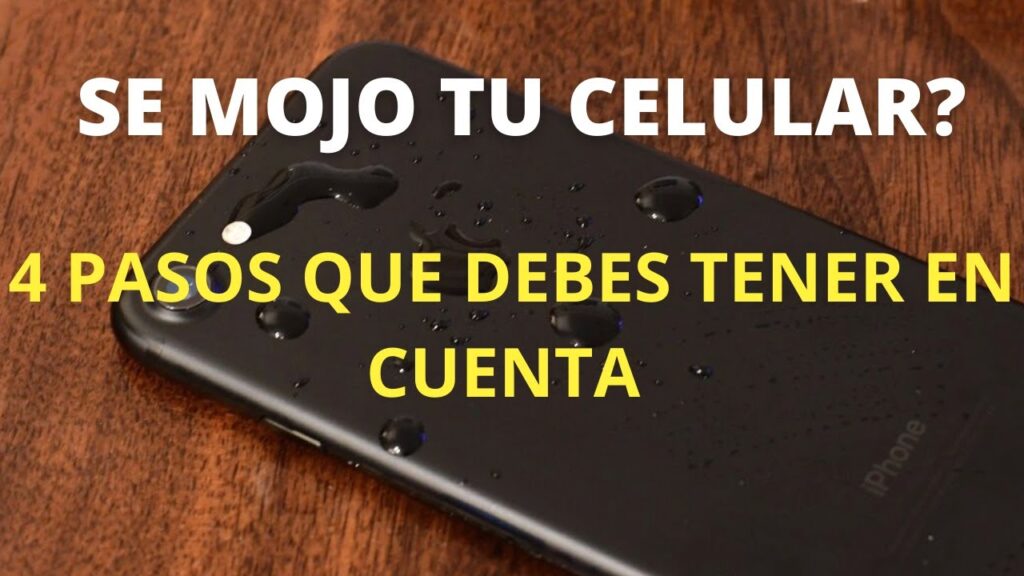 cuando un teléfono se moja