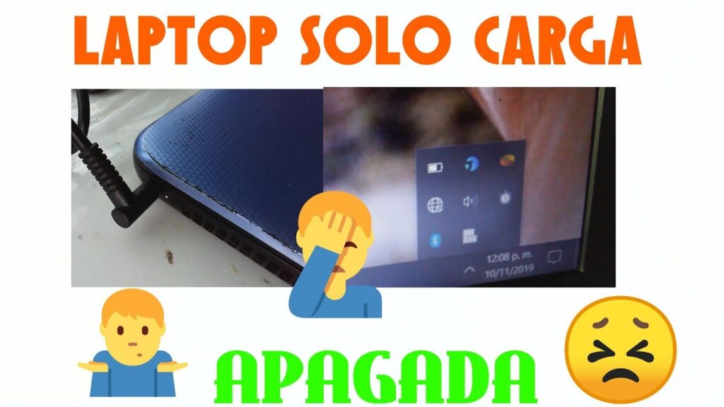 mi laptop no carga cuando esta apagada
