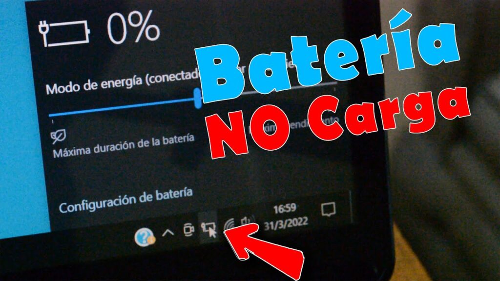 por que la bateria de una laptop no carga