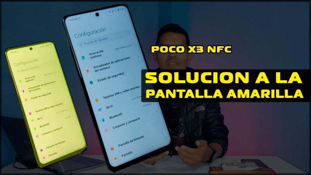por que la pantalla de mi celular se ve amarilla