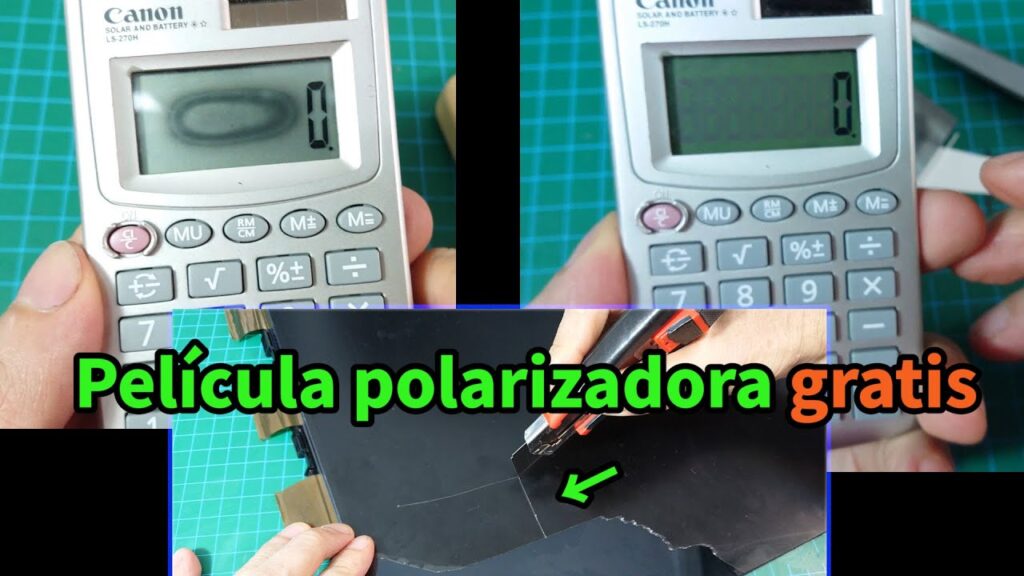 por que mi calculadora tiene una mancha en la pantalla