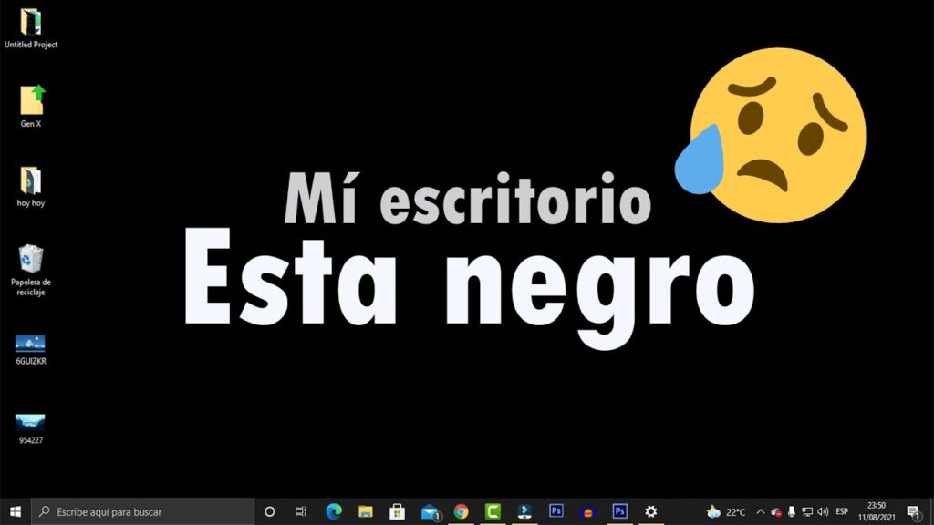 por que mi fondo de pantalla desaparece