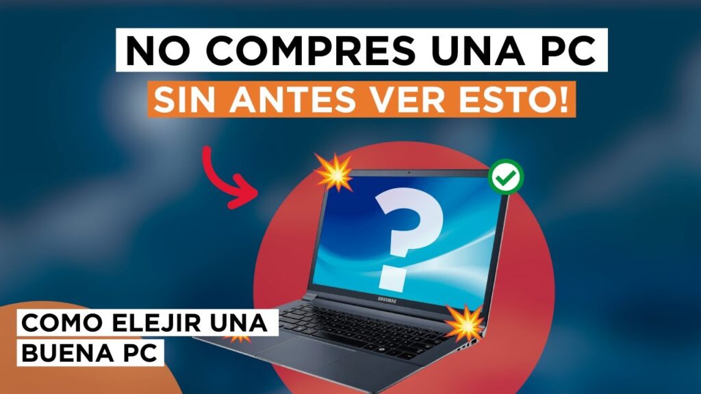 que ver a la hora de comprar una laptop