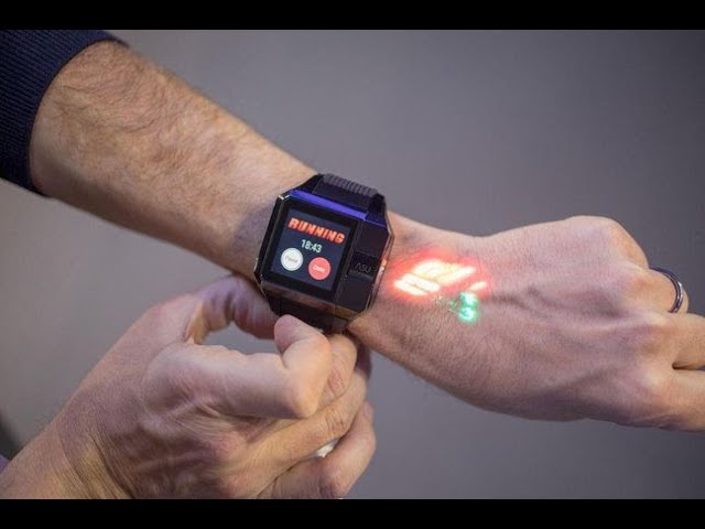 reloj de pulsera usarás tu mano como pantalla
